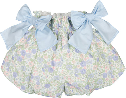SAMPLE Blue Floral Bubbly Shorts