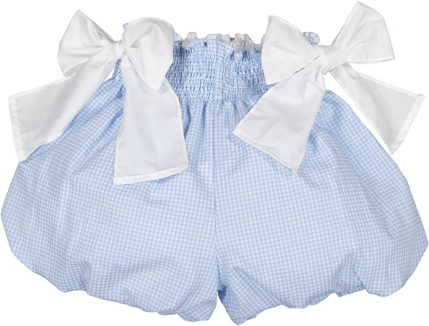 SAMPLE Mini Blue Gingham Bubbly Shorts