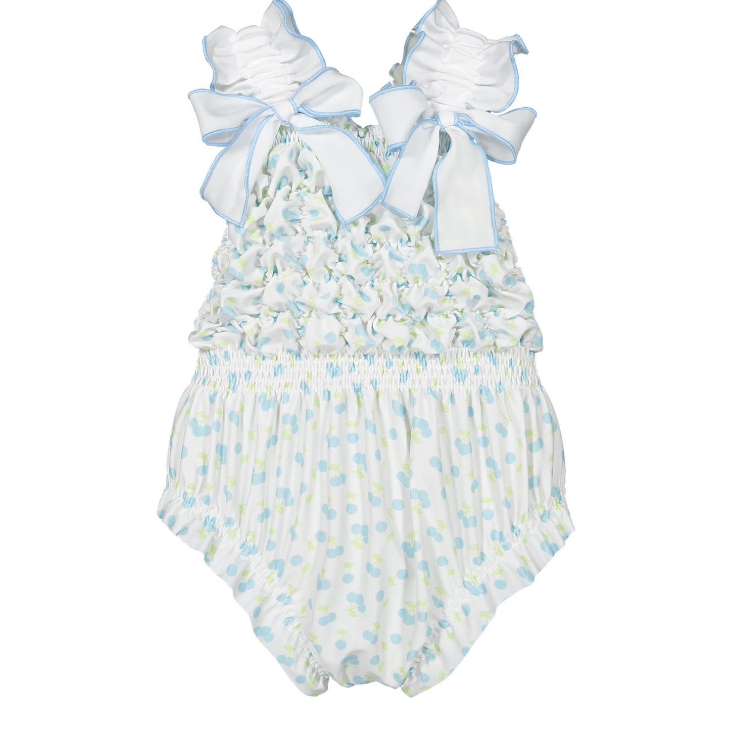 Blue Cherries Frilled Swimsuit