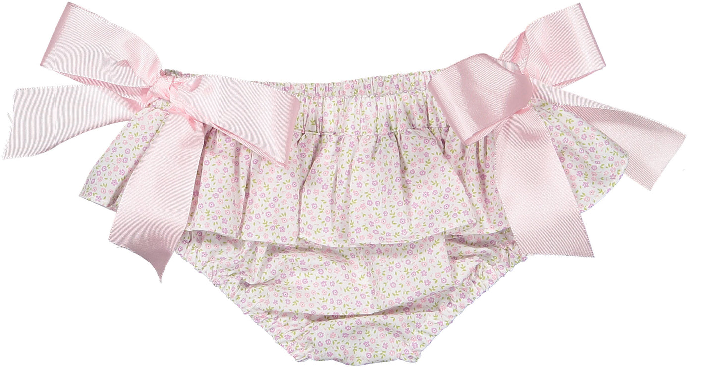 Pink Blossoms Cotton Bikini Bottom