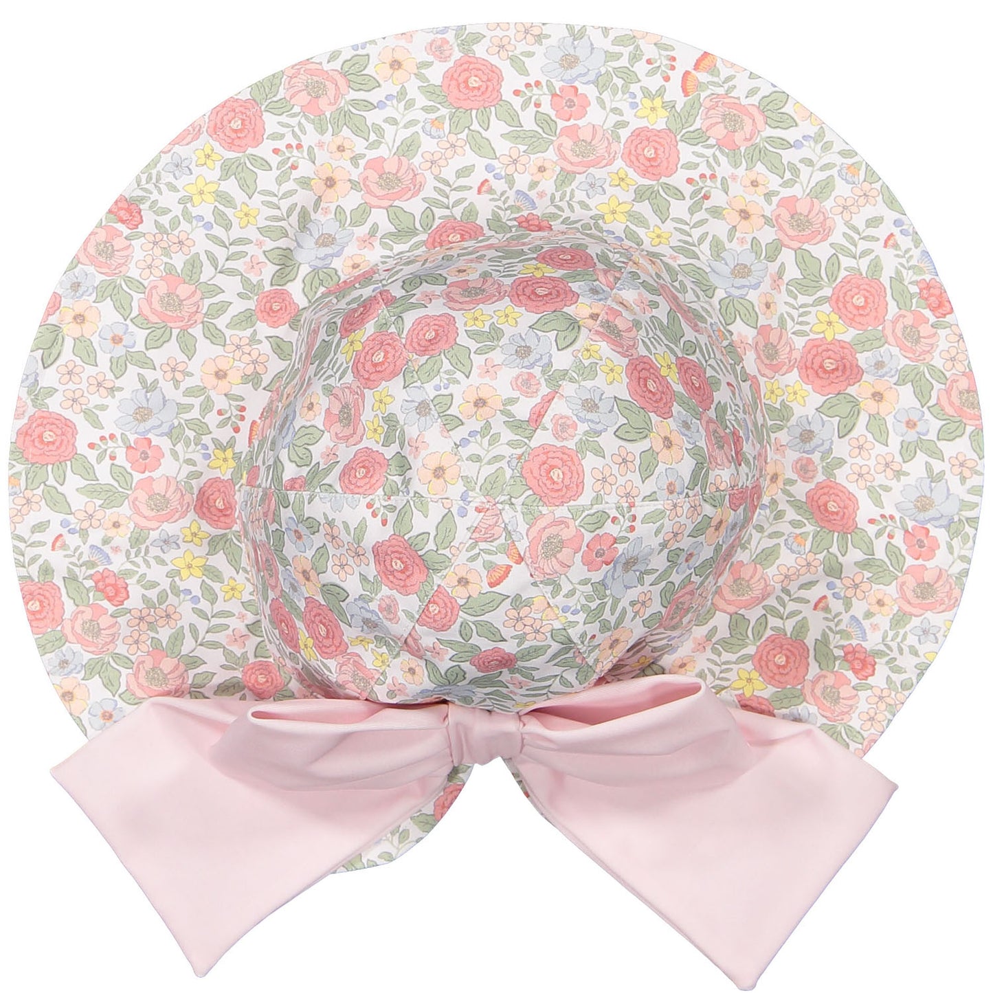 PRE ORDER Pink Floral Lycra Sunny Hat