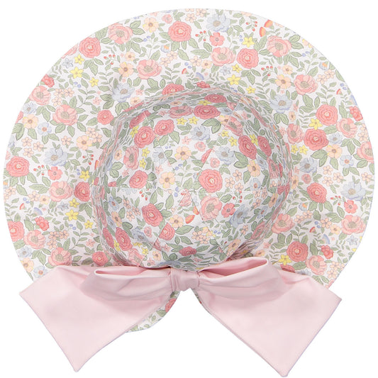 PRE ORDER Pink Floral Lycra Sunny Hat