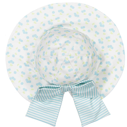Blue Cherries Lycra Sunny Hat
