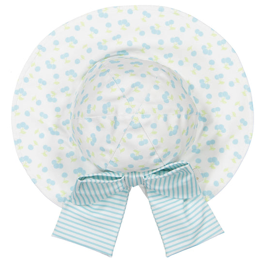 Blue Cherries Lycra Sunny Hat