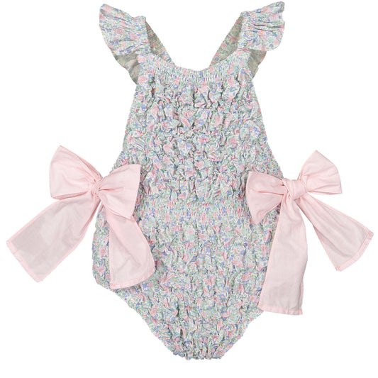Lily Cotton Frilled Swimsuit