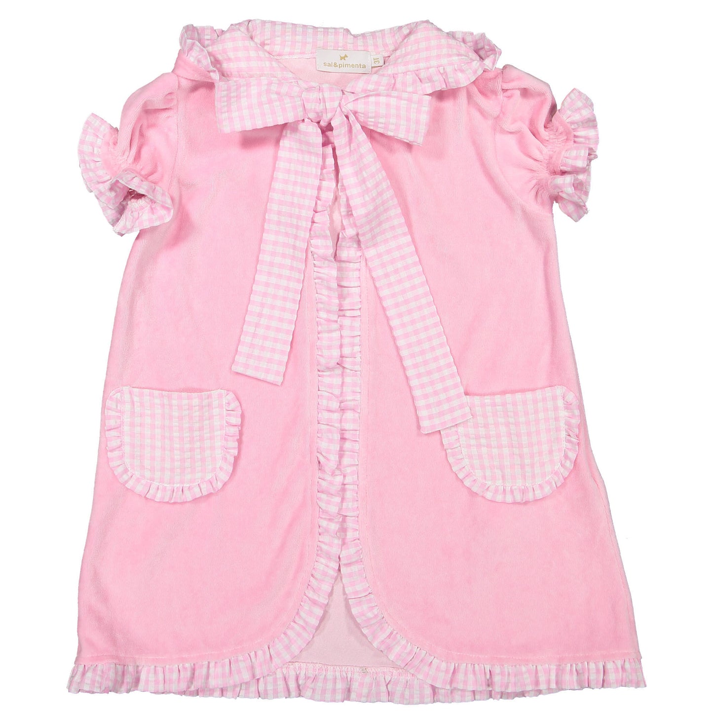 SAMPLE Pink Gingham Cover-Up