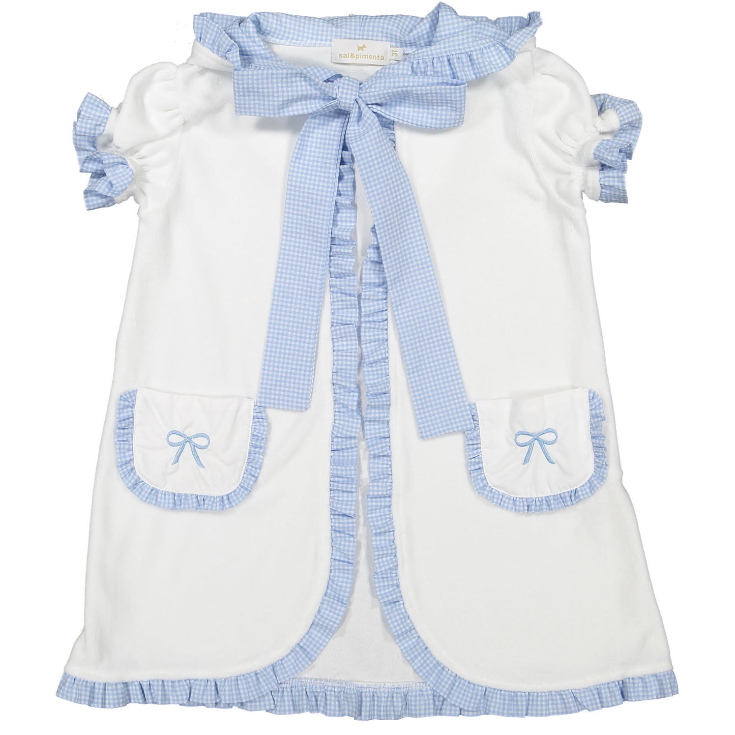 SAMPLE Mini Blue Gingham Cover-Up