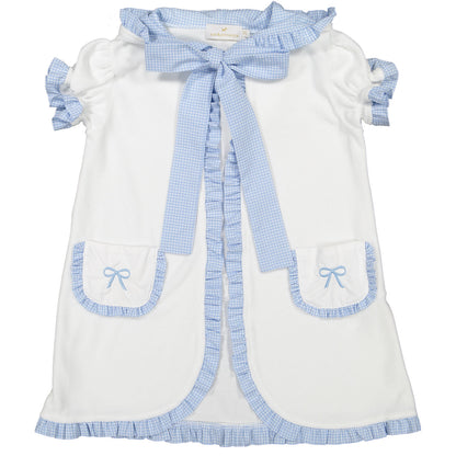 SAMPLE Mini Blue Gingham Cover-Up