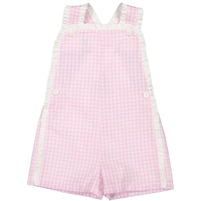 Pink Gingham Shortall