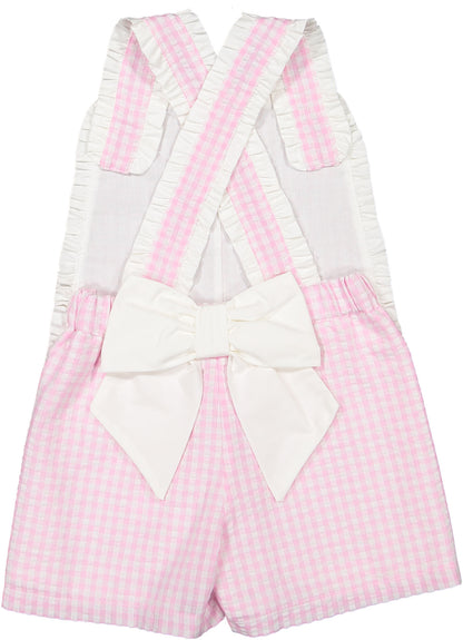 Pink Gingham Shortall