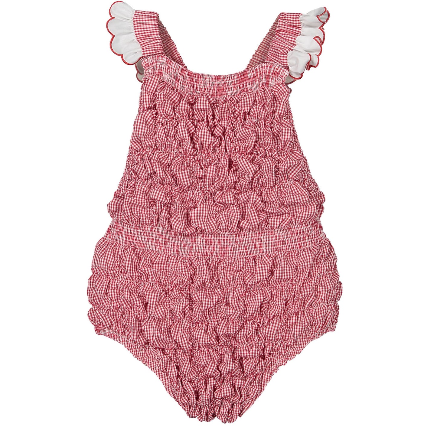 PRE-ORDER Red Cherries Cotton Frilled Swimsuit