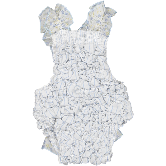 Soft Blue Frilled Swimsuit