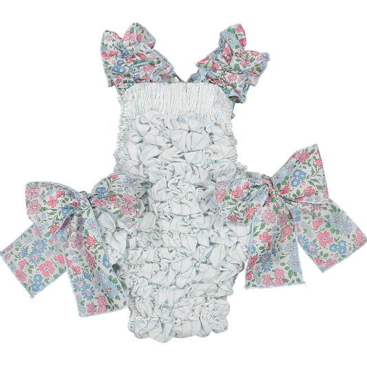 Blue Liberty Frilled Swimsuit