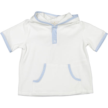 SAMPLE Mini Blue Gingham Boy Cover-Up