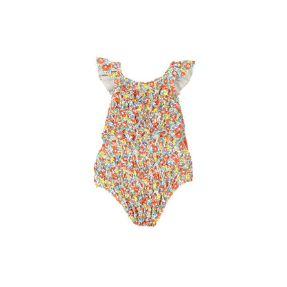 PRE-ORDER Merry Flowers Lycra Frilled Swimsuit