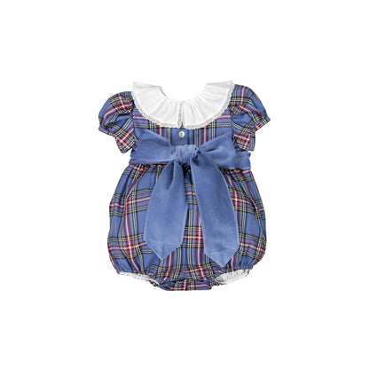 Snow Plaid Romper