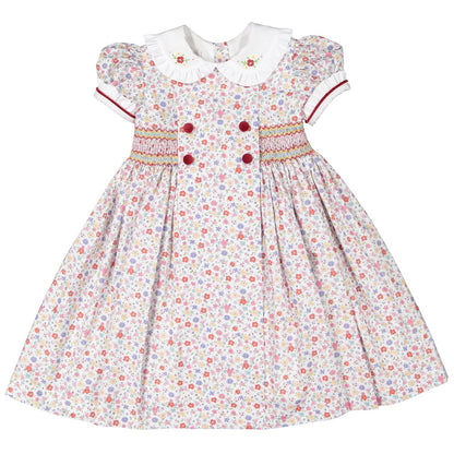 PRE-ORDER Winter Bouquet Smocked Dress
