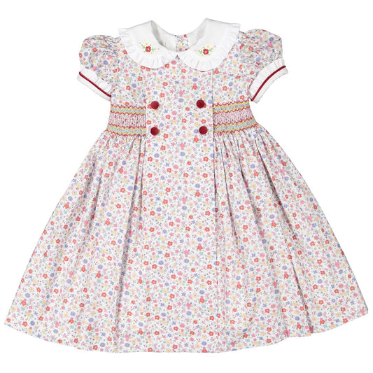 PRE-ORDER Winter Bouquet Smocked Dress