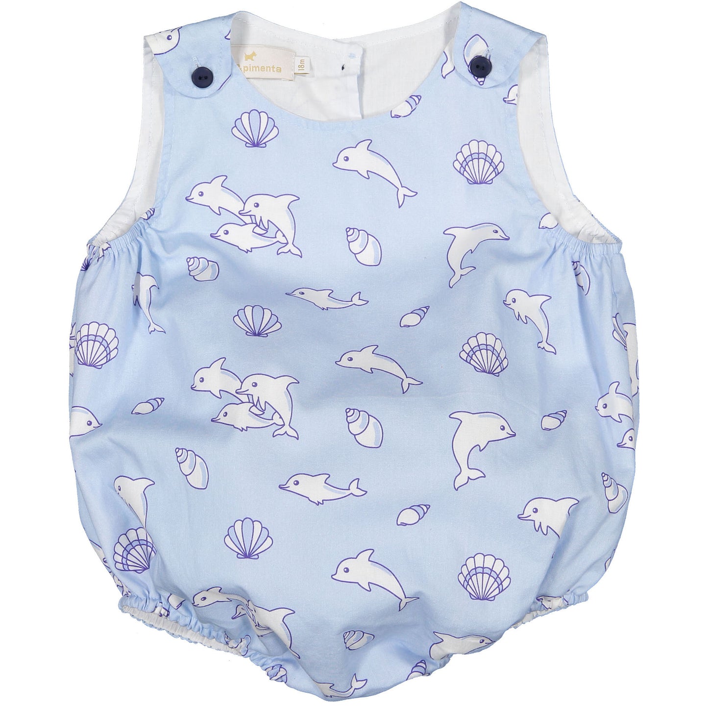 Dolphins & Shells Boy Romper