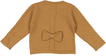 Camel Cable Knit Cardigan