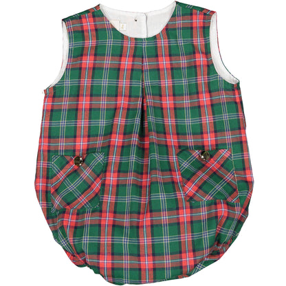 Green Tartan Romper