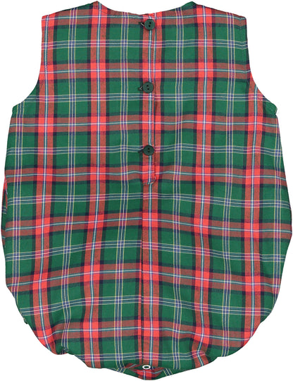 Green Tartan Romper