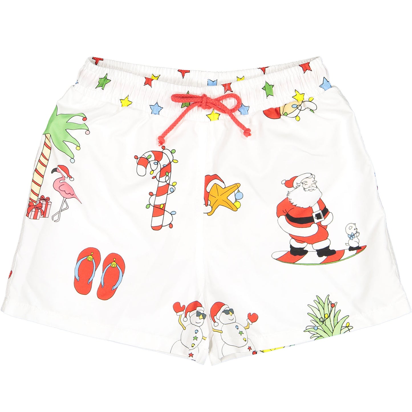 Santa on Holiday Trunks
