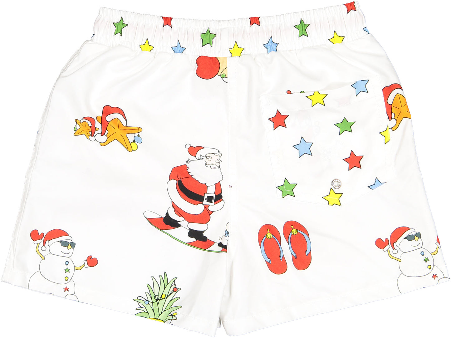 Santa on Holiday Trunks