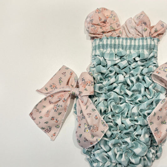 Gingham Frilled Swimsuit
