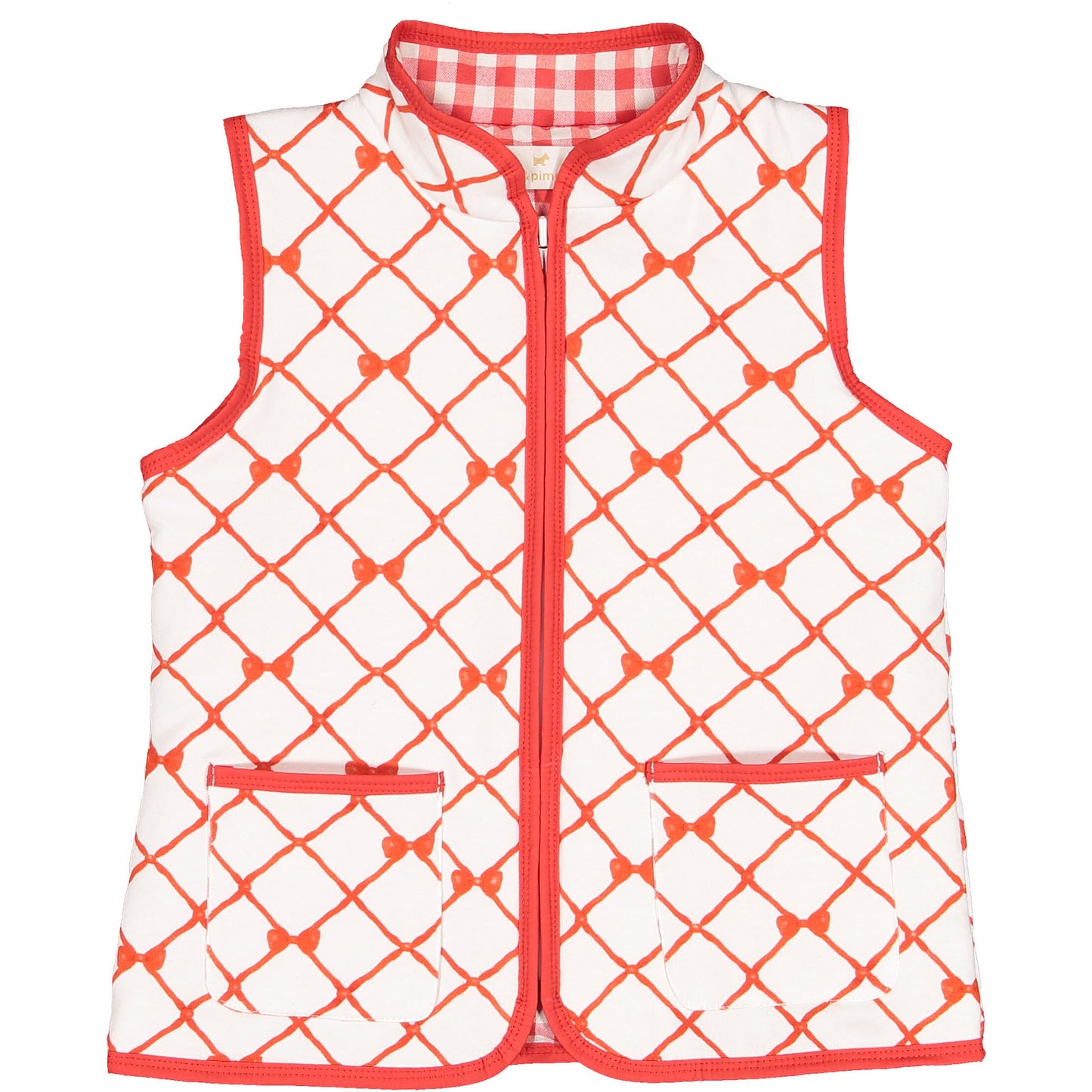 Red Trellis Vest
