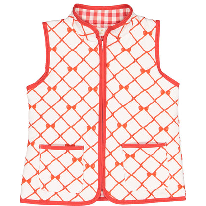 Red Trellis Vest