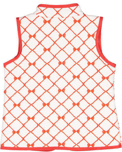 Red Trellis Vest
