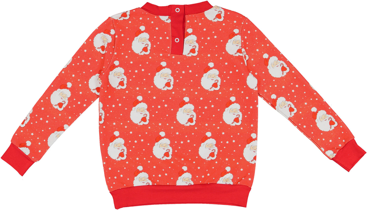 Red Santa Glows Boy Sweatshirt
