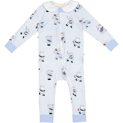 Santa Blues Baby Girl Pajama