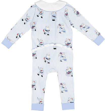 Santa Blues Baby Girl Pajama