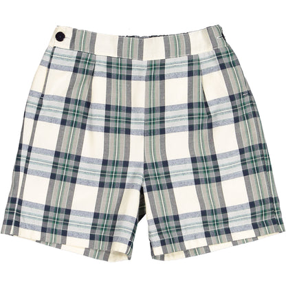Stone Tartan Boy Shorts