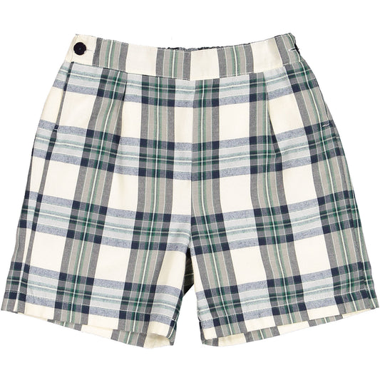 Stone Tartan Boy Shorts