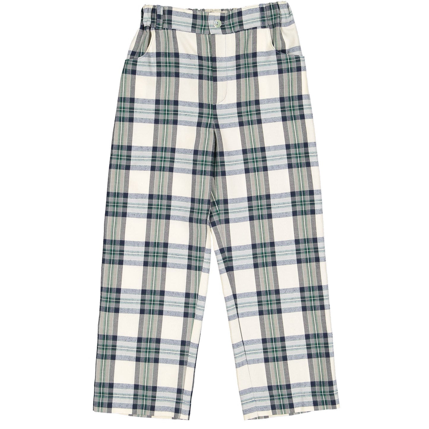 Stone Tartan Trousers