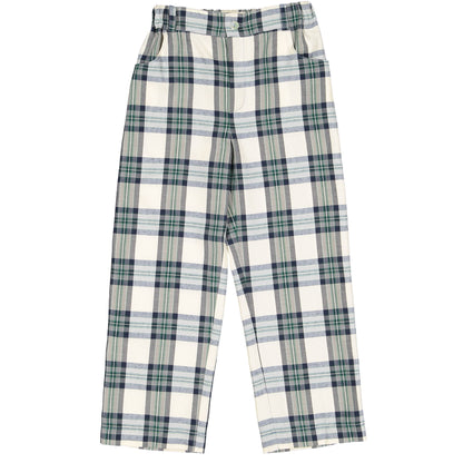 Stone Tartan Trousers