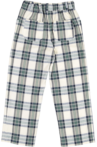 Stone Tartan Trousers