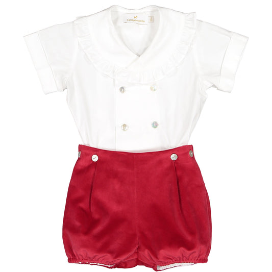 Red Velvet Boy Set