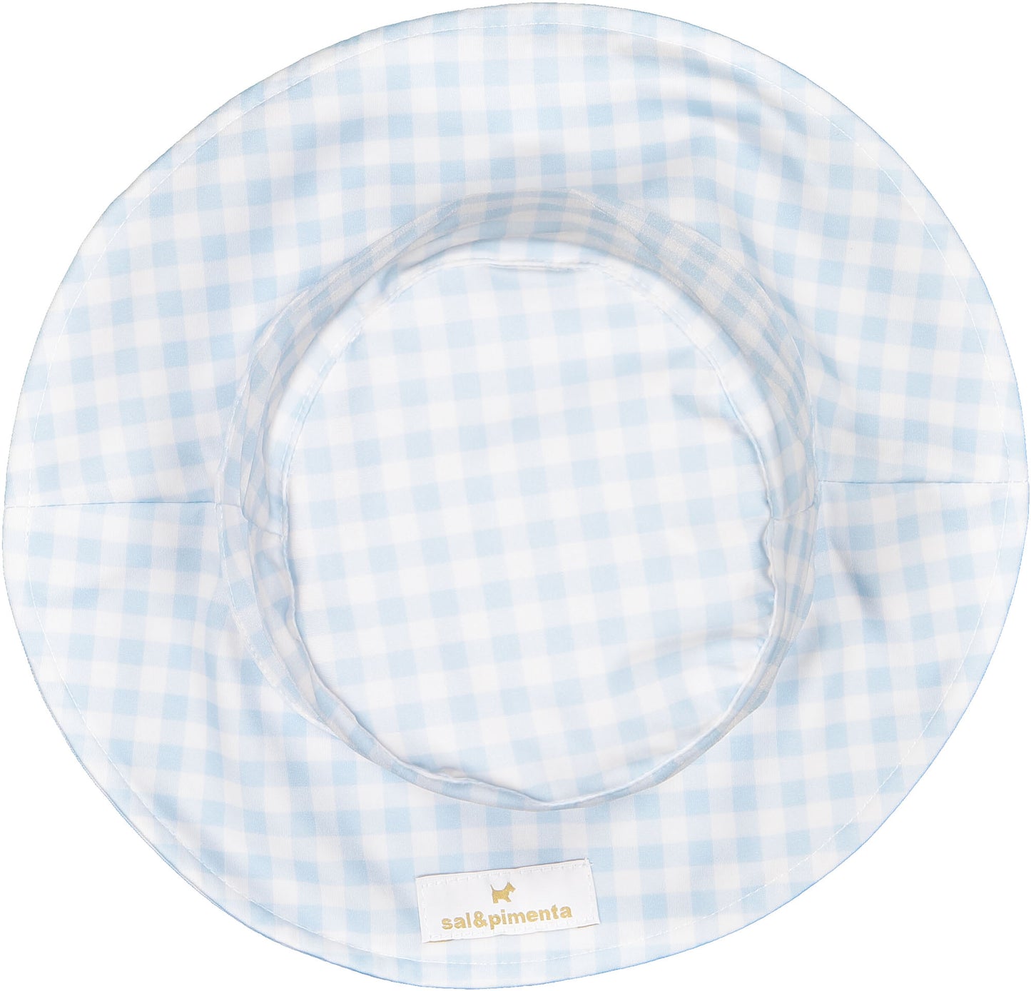 Safari Boy Gingham Lycra Sunny Hat