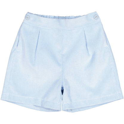Light Blue Corduroy Boy Shorts