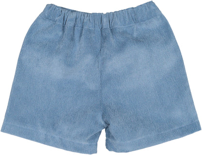 Royal Blue Corduroy Boy Shorts