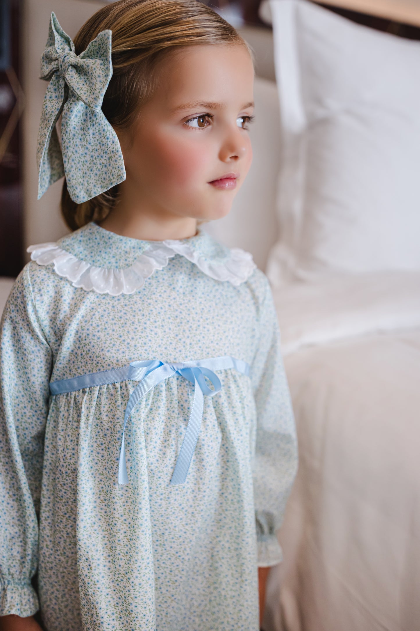 Winter Bloom Blue Nightgown