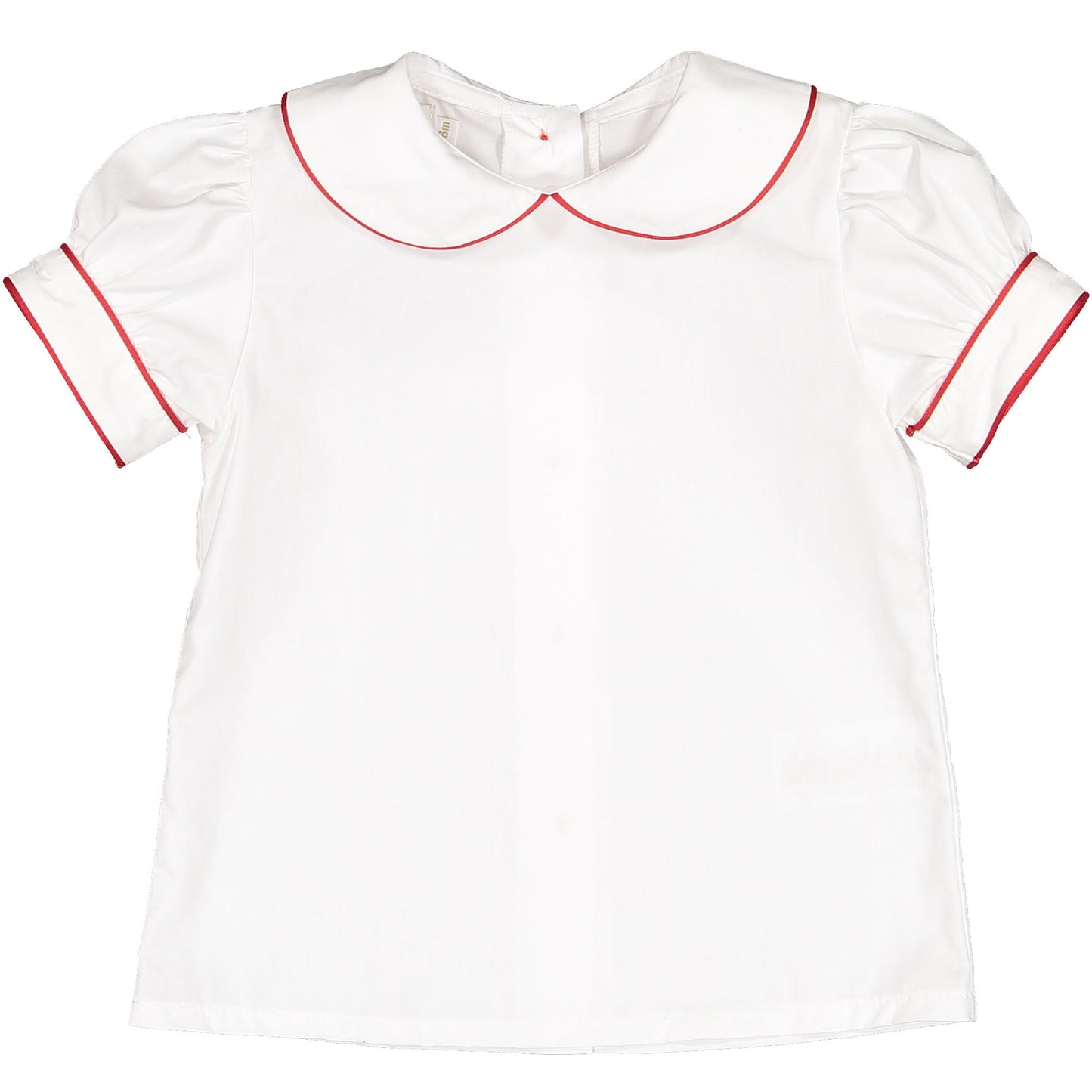 Red Trim Baby Boy Shirt