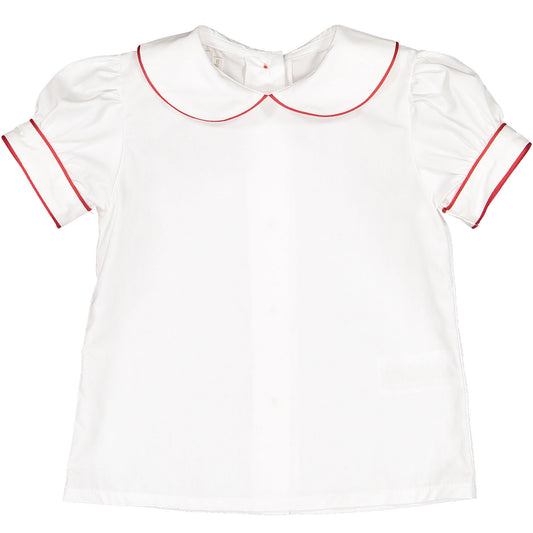 Red Trim Baby Boy Shirt
