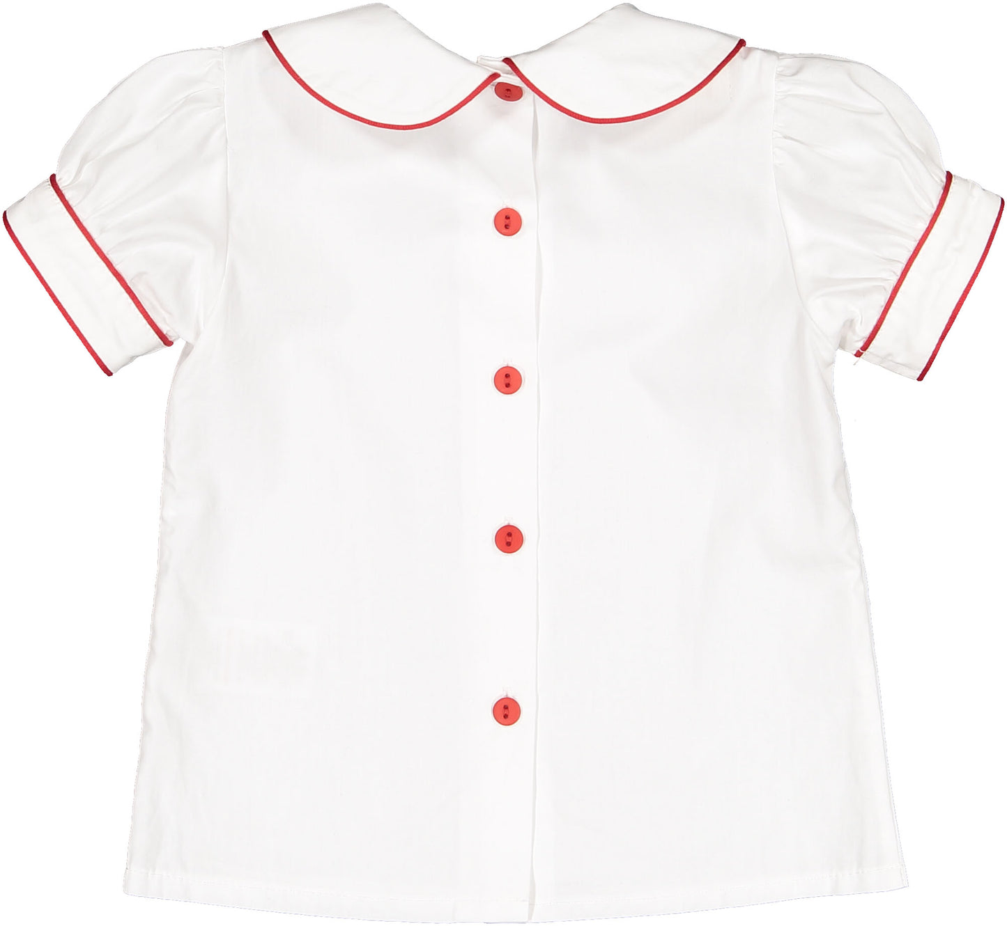 Red Trim Baby Boy Shirt