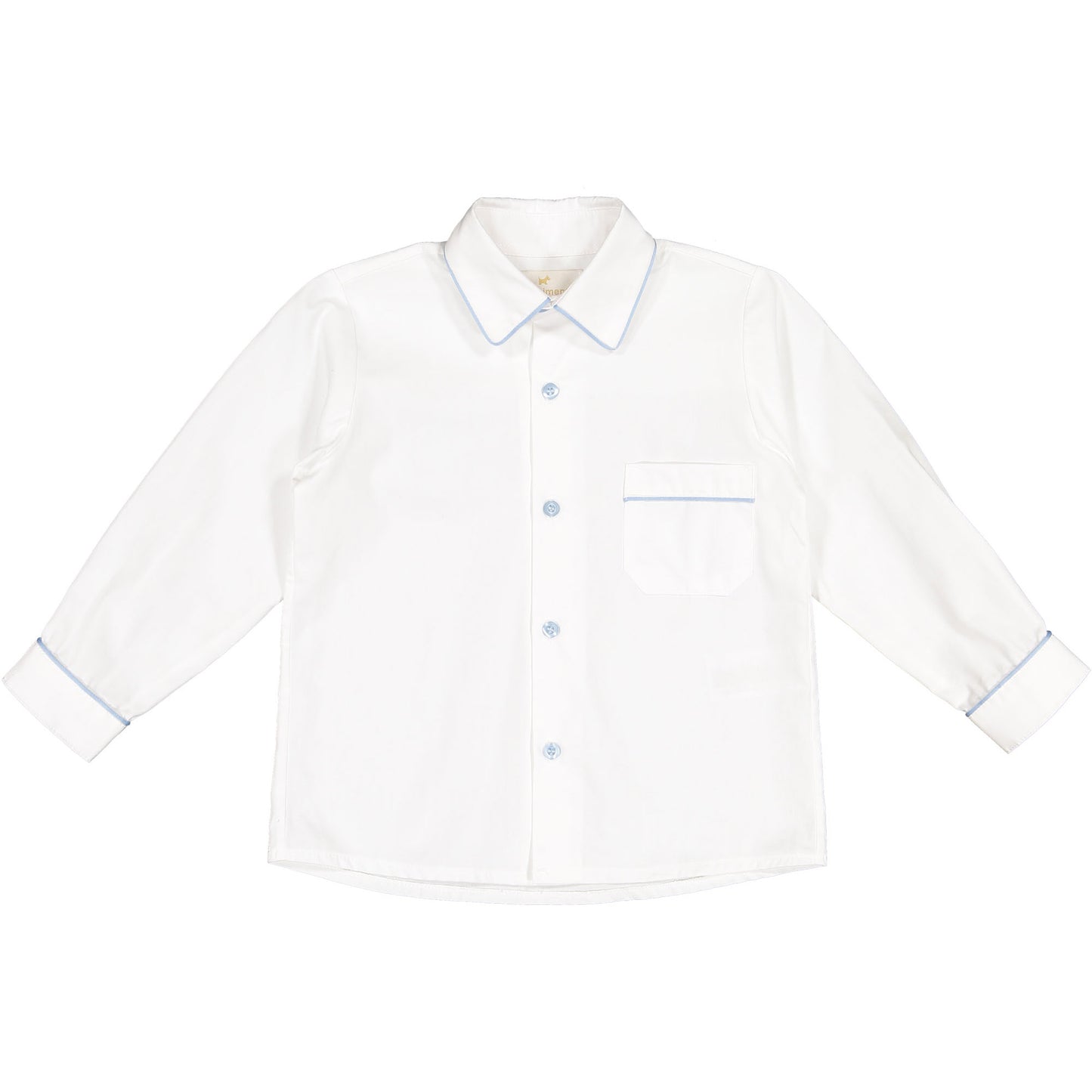 Light Blue Trim Boy Shirt