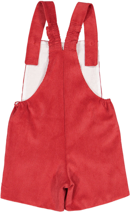 Red Corduroy Boy Overall